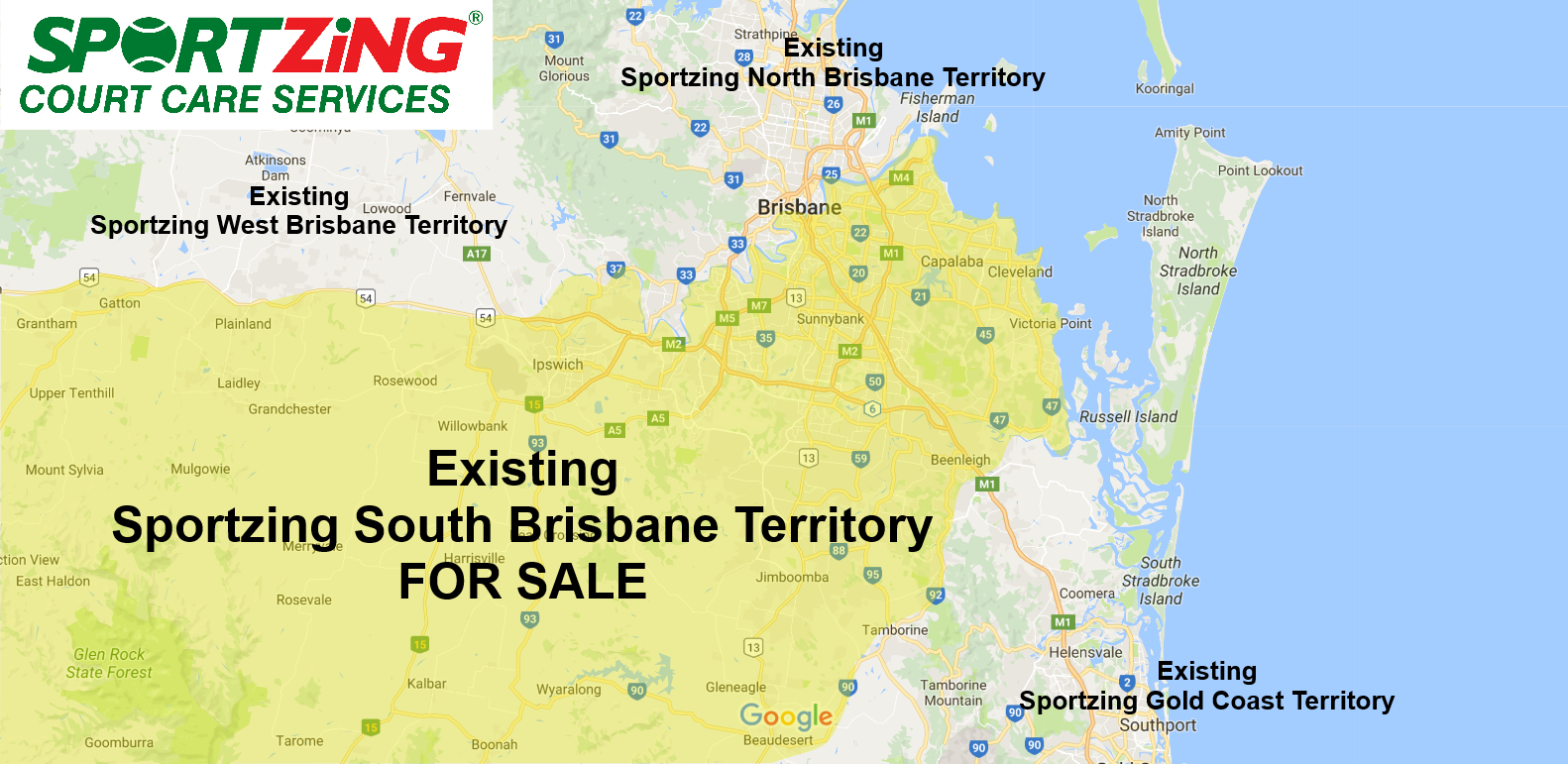 Sportzing south brisbane territory map